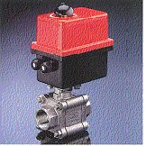 Triac Fire Safe Electric Actuated A/T 3pc Stainless Steel Threaded Full Port Ball Valve.