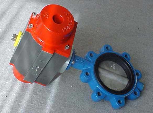 Pneumatic Actuated Stonetown Lug Style Butterfly Valve