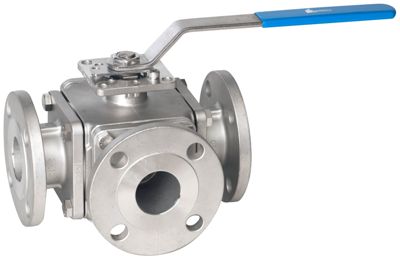 HS2B Multi-port flanged ball valve
